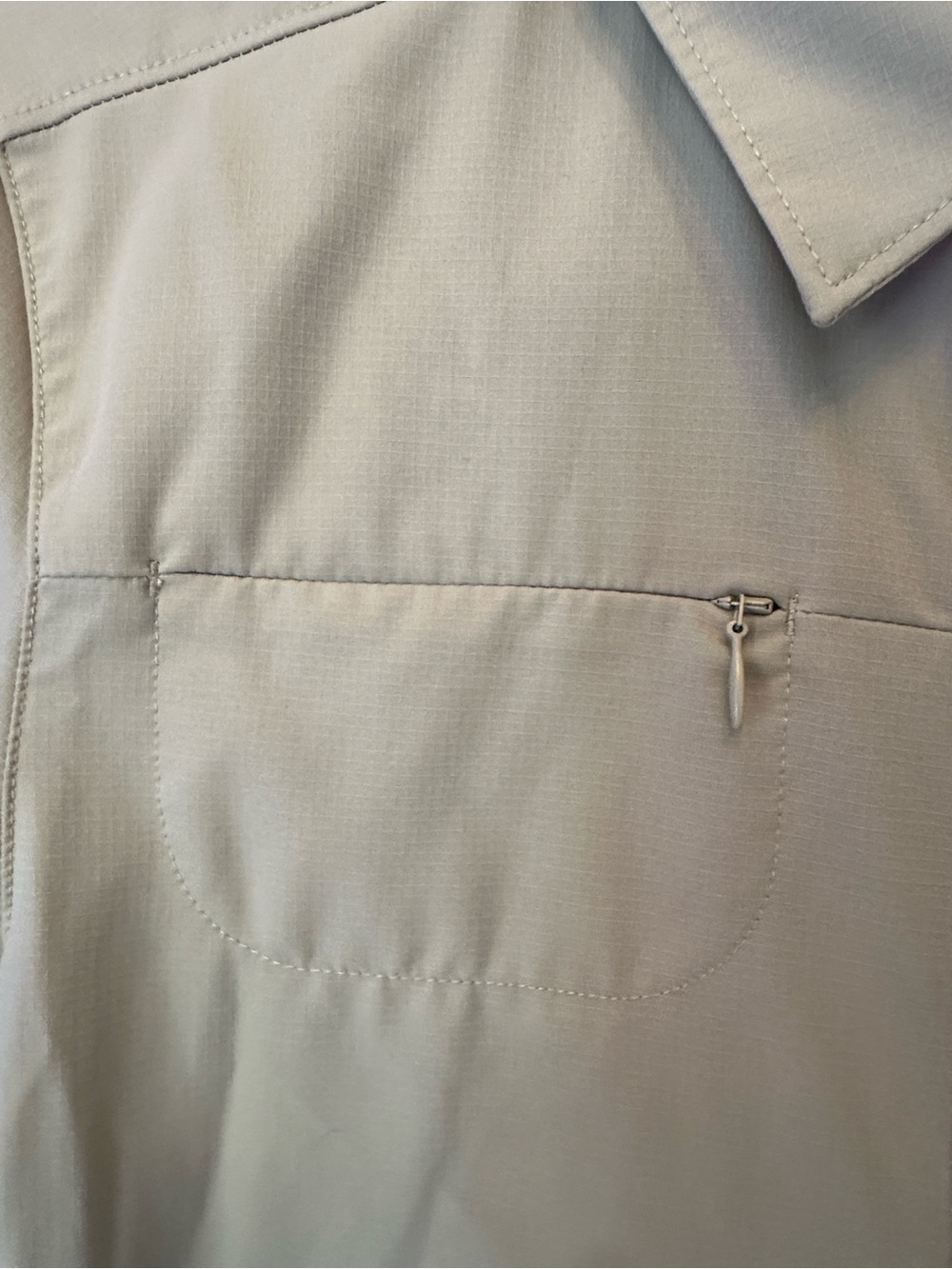 REI Light Beige Utility Button-Front Jacket - Picture 2 of 9